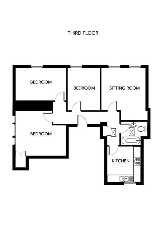 Beautiful Character 3 Bed City Centre Apartment Bath Exterior photo